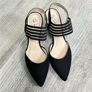 New Lifestride Soft system,Black small heels size 5